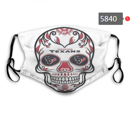 2020 NFL Houston Texans #1 Dust mask with filter->nfl dust mask->Sports Accessory